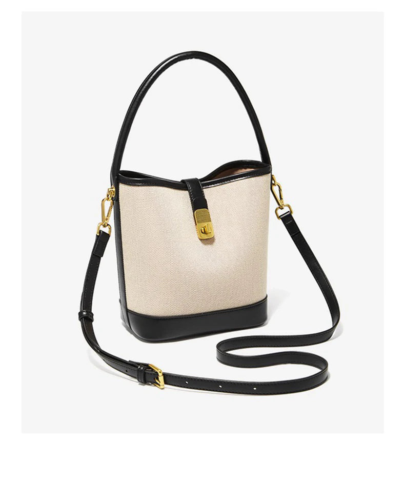 FOXER Women Small Crossbody Bag Lady Fashion Bucket Shoulder Bag 2025 Girl Summer Handbag Purse Special Gift