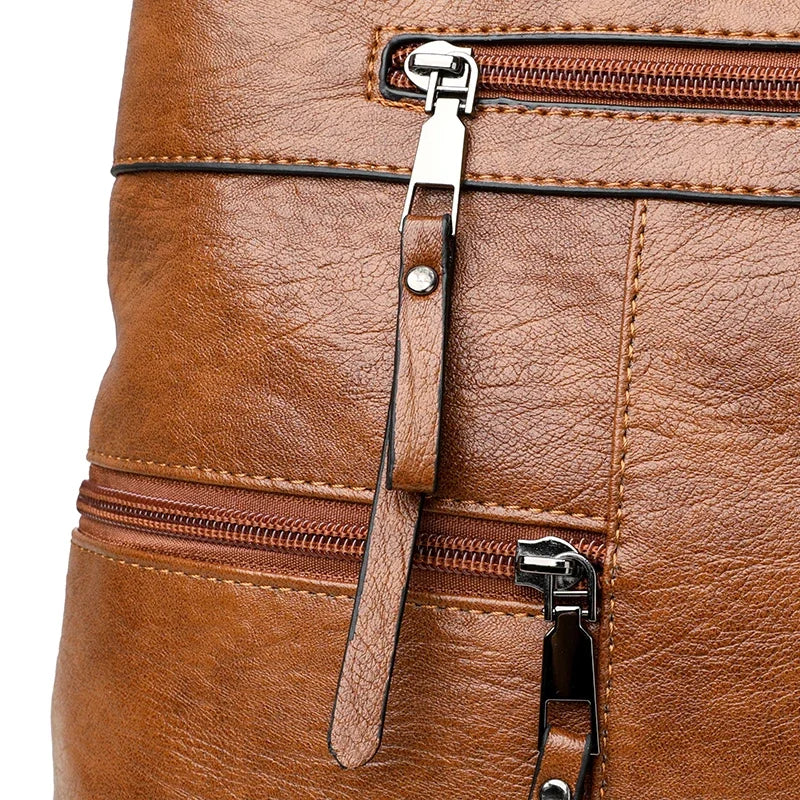 Elegant Handbag for Women High Quality Leather Top-Handle Bags Purse Ladies Shoulder Crossbody Bag Large Casual Tote 2025 Hot
