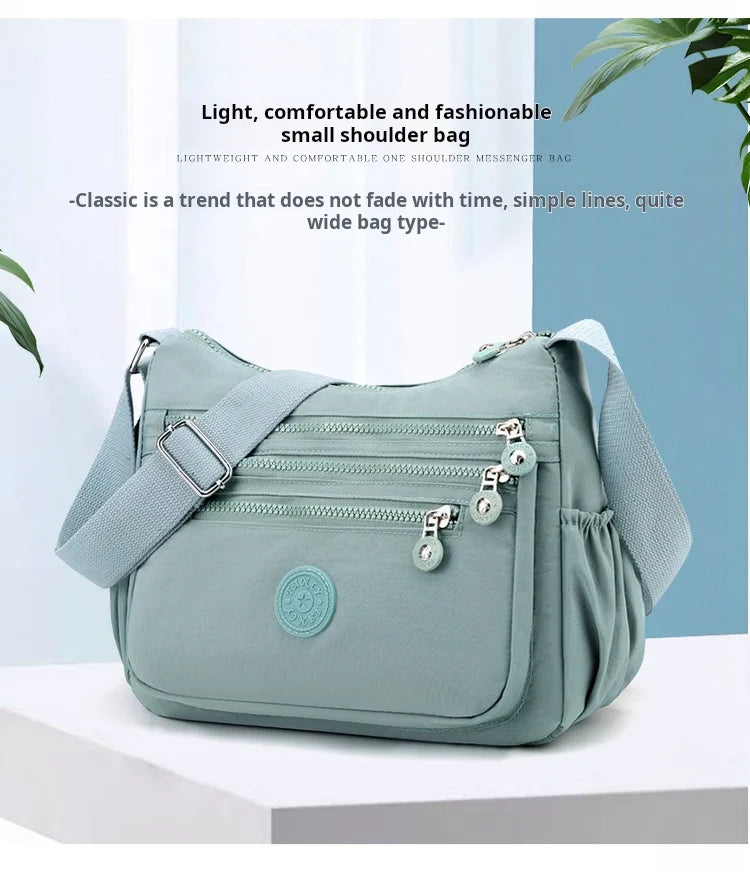 High capacity Shoulder Crossbody Bag for Women Purse Waterproof Nylon Handbag Suitable for mothers, shopping, vacation use