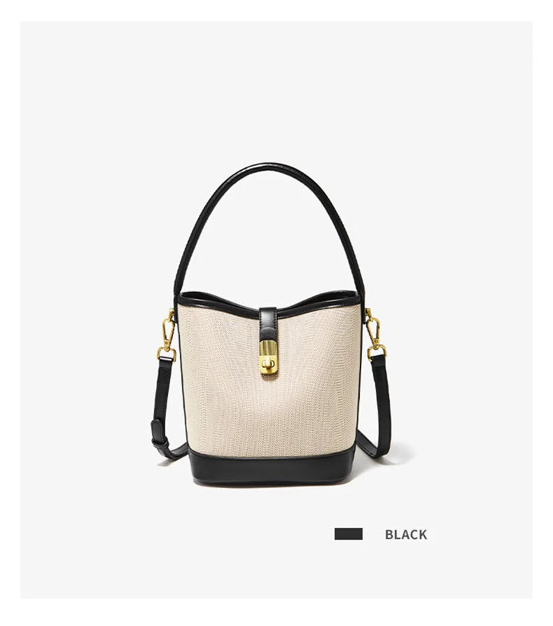 FOXER Women Small Crossbody Bag Lady Fashion Bucket Shoulder Bag 2025 Girl Summer Handbag Purse Special Gift