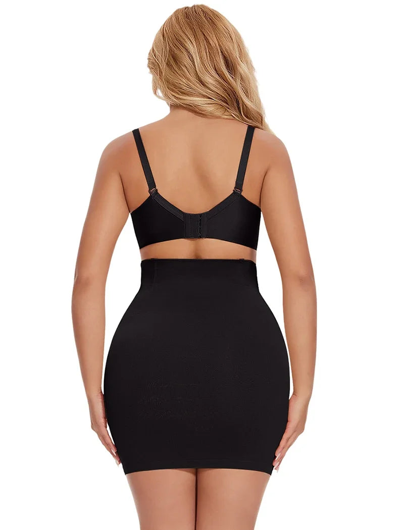 Half Slip Shapewear for Women Under Dresses Built-in Panties High Waist Tummy Control Slips Skirts Butt Lifter Body Shaper Dress