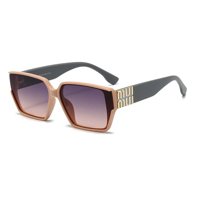 Fashion MM Designer Square Sunglasses - Stylish Luxury Unisex UV400