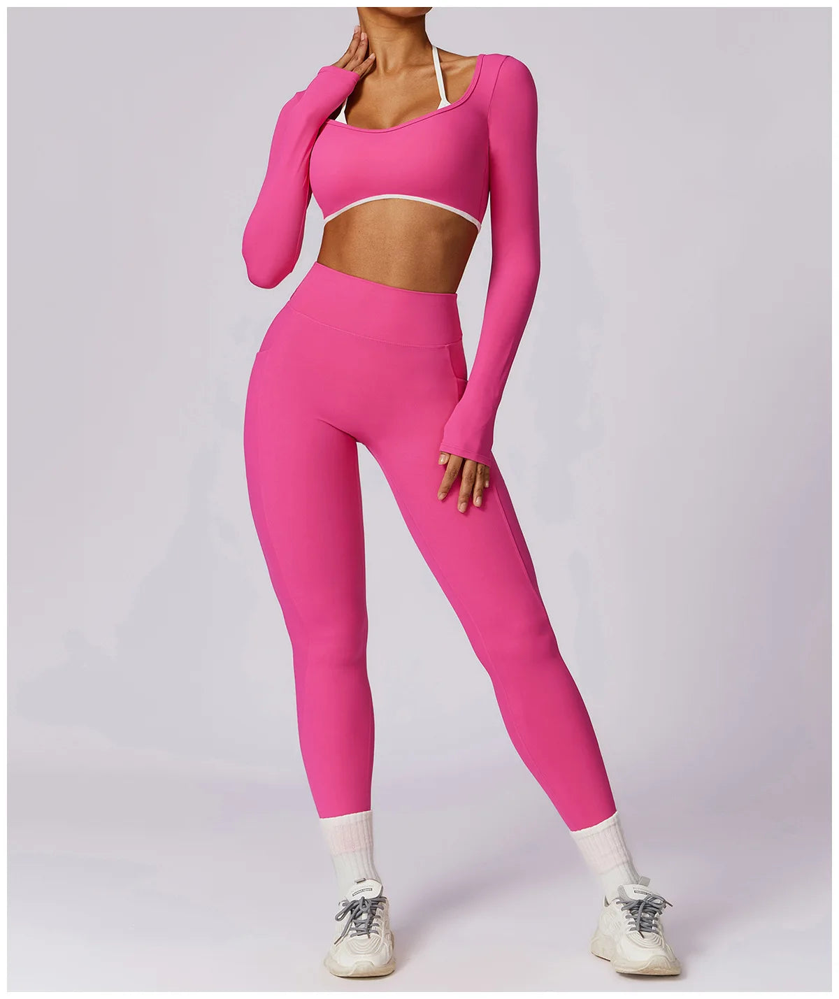 2Pcs Gym Set Women Workout Backless Yoga Suit Women Quick Dry Running Legging Fitness Bra Short-sleeved Shirt Sports Suit Female