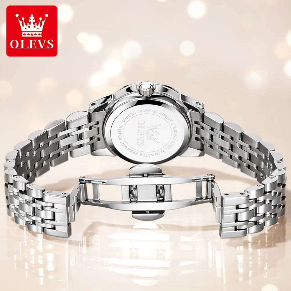 OLEVS Elegant Fashion Women's Watch - Luxury Waterproof Luminous Date