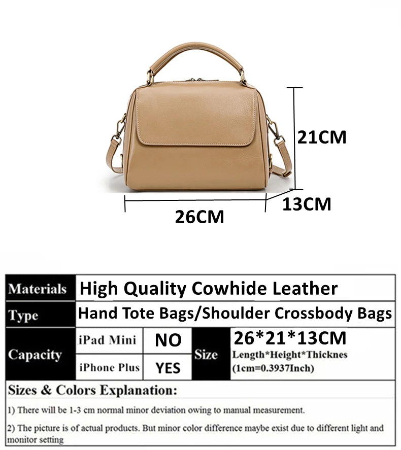 Toptrends 100% Genuine Leather Boston Shoulder Crossbody Bags For Women 2025 Luxury Designer Pillow Tote Satchel Ladies Handbags