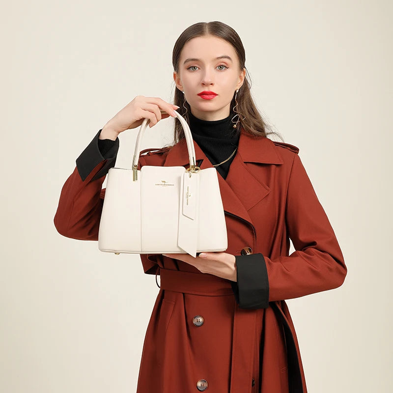 Luxury Print Leather Handbag - Large Capacity Crossbody Shoulder Bag