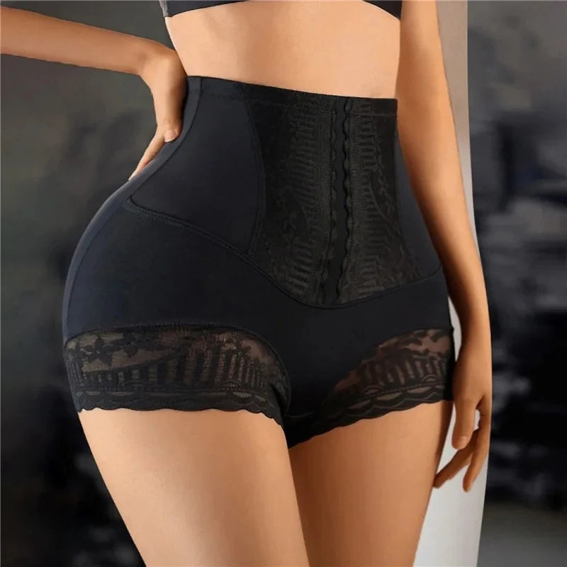 High Waist Control Panties - Seamless Lace Postpartum Shapewear