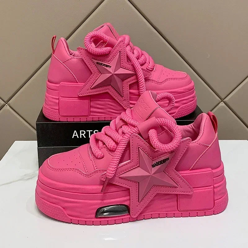 Star Designer Lightweight Sports Shoes - Platform Anti-Slip Sneakers
