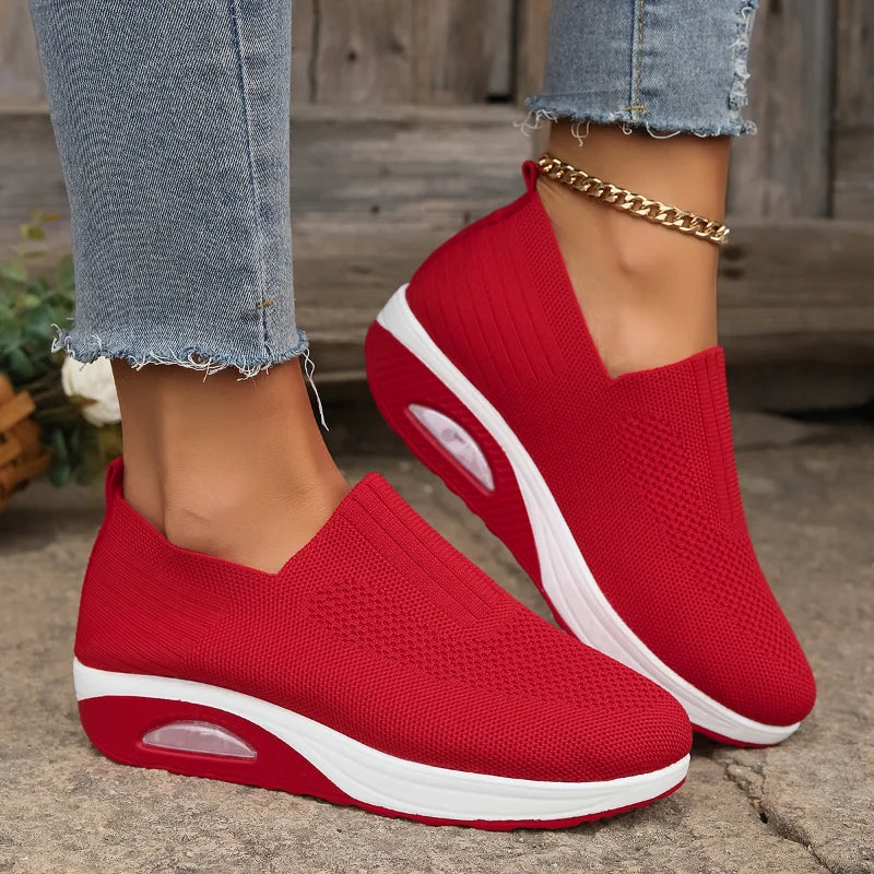 2024 Women's Walking Shoes - Air Cushion Orthopedic Platform Mules