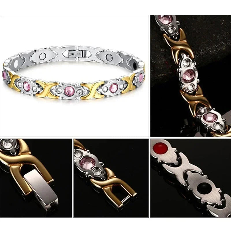 Health Care Magnetic Bracelet Weight Loss Anti-Fatigue Therapy Bracelets For Men Women Arthritis Pain Relief Energy Jewelry Gift