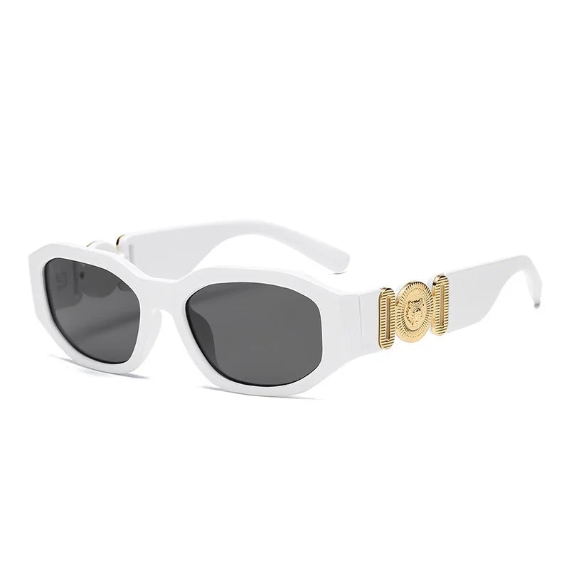 LONSY Fashion Square Sunglasses - Black Gradient Big Frame Retro UV400