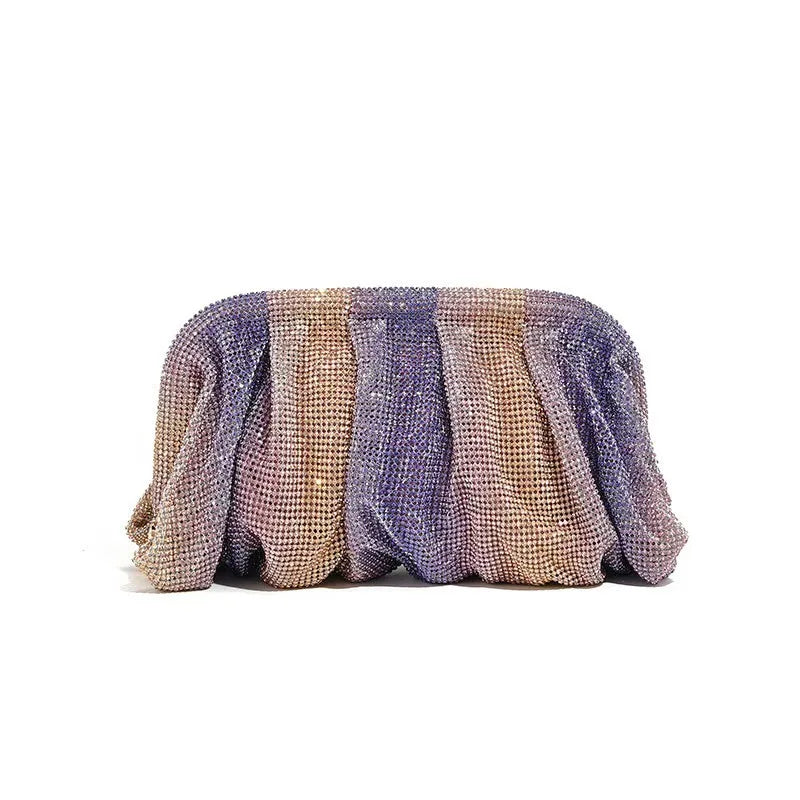 Glamorous Rhinestone Pearl Evening Bag for Women | Elegant Stage Performance Clutch | Sparkly Prom Wedding Party Purse 럭셔리 클러치백