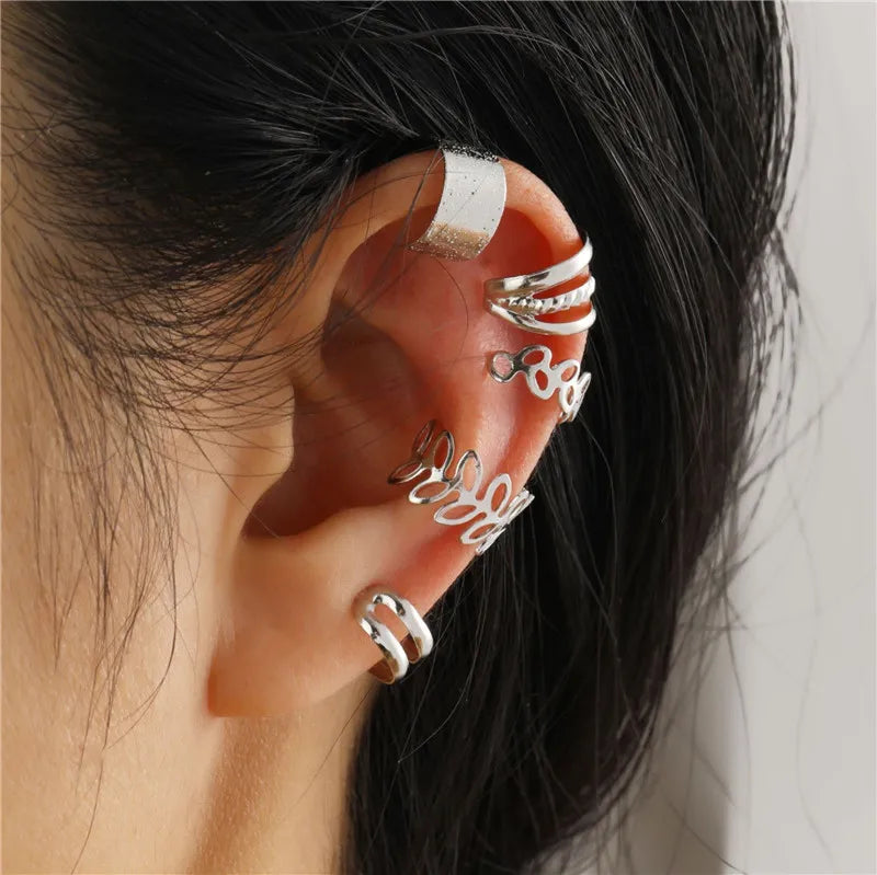 Fashion Female Gold Plated Piercless Ear Clip Earring 2025 New Fashion Jewelry Accessories Earcuff Earrings For Women Gifts