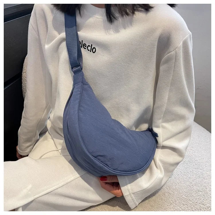 Casual Nylon Crossbody Bag for Women Designer Shoulder Bags Large Capacity Tote Lady Travel Shopper Bag Female Purses 2024