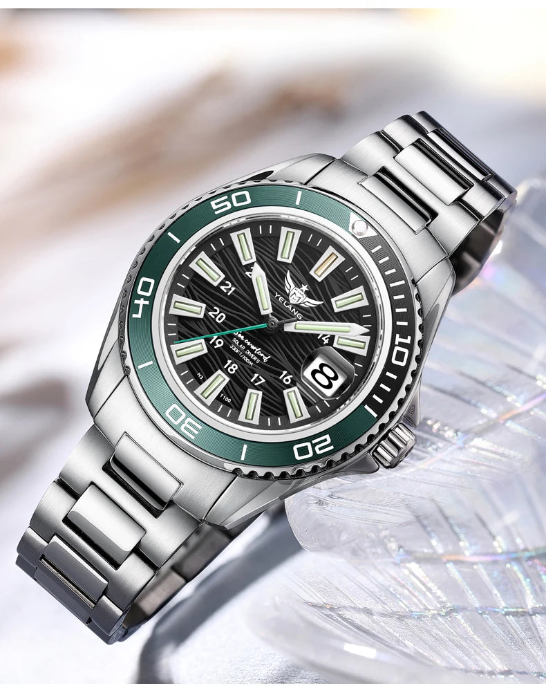 Yelang V1214 Solar Watch - Japan Eco-Drive Sapphire 100M Waterproof