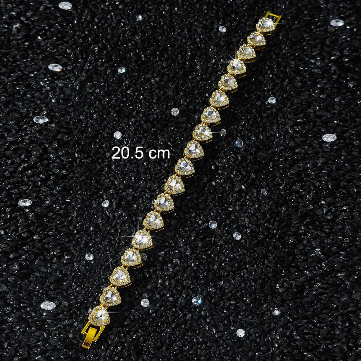 New Men's 10mm Heart Patchwork Chain Necklace Cross-Border Streetwear Hip Hop Style Heart Shape Necklace Jewelry Accessories