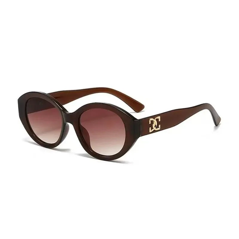 2025 Luxury Small Round Sunglasses - Unisex Designer Gradient UV400