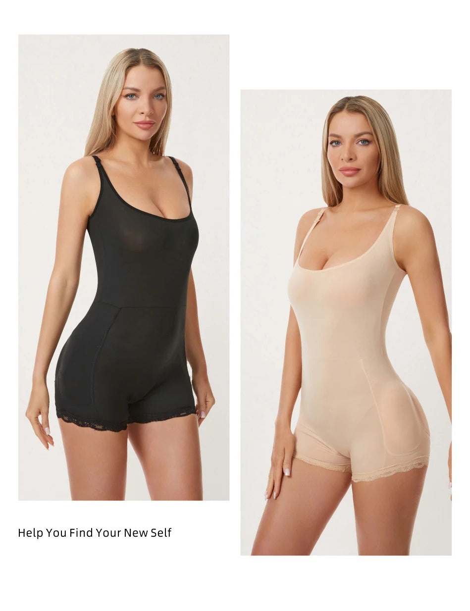 Women Padded Bodysuit - Butt Lifter Waist Trainer Body Shaper
