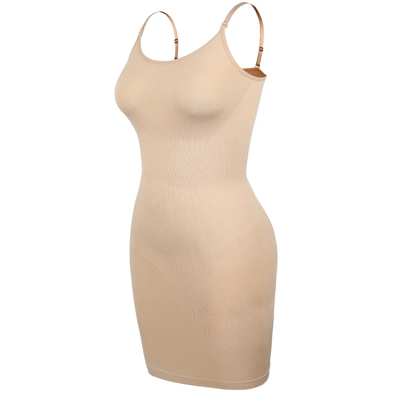 Women Shapewear Full Slip - Tummy Control Cami Mini Under Dress