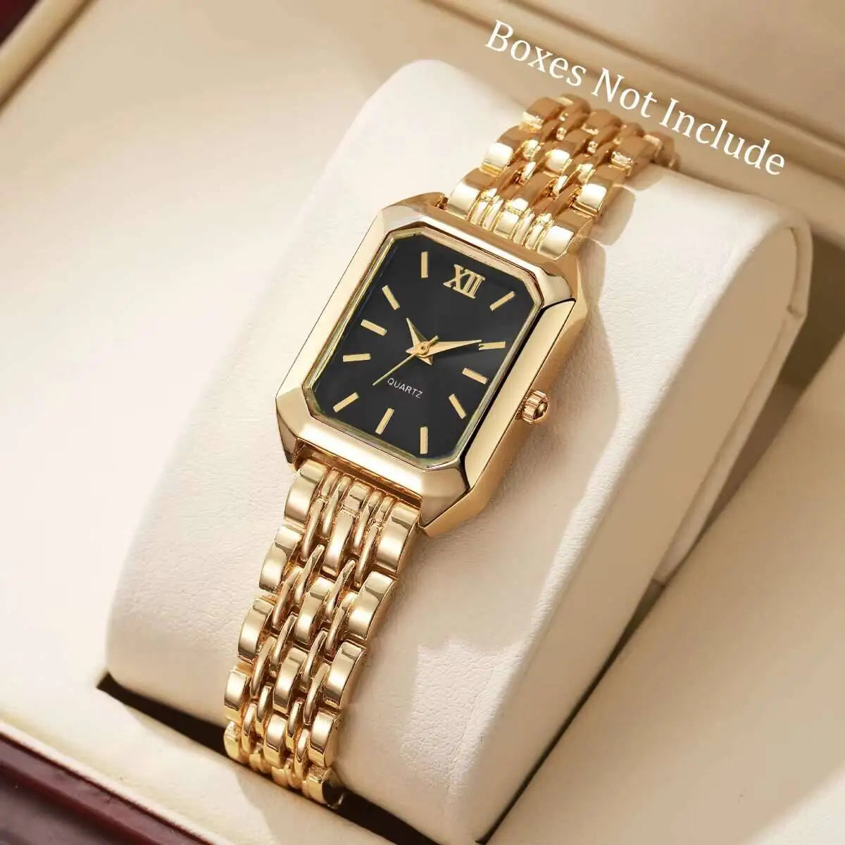 Fashion Rectangle Quartz Watch - Luxury Analog Wristwatch Gift