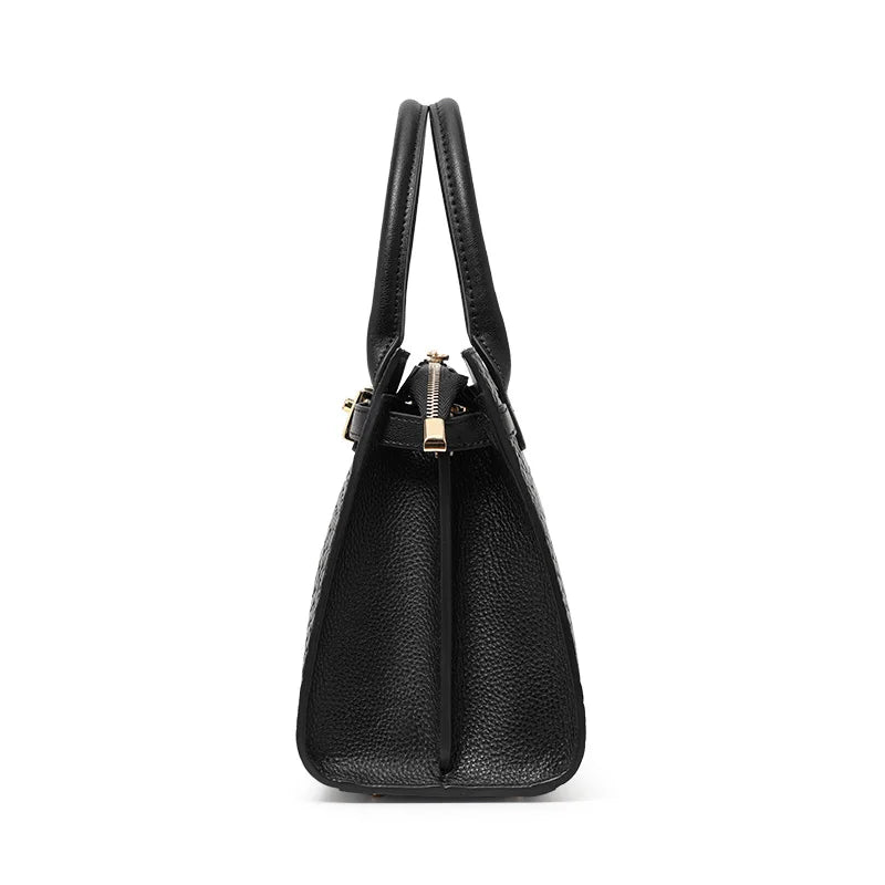 First-layer cowhide bag, red mother's bag, women's bag fashionable handbag, wedding  genuine leather shoulder bag