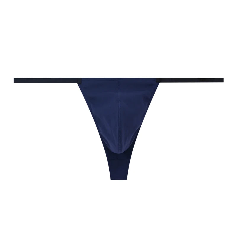 Multi size Comfortable  high stretch sports Thong men's T-pants Mens Sexy T Back  Men Brief Underwear Ribbed Pants Sexy T-Shaped
