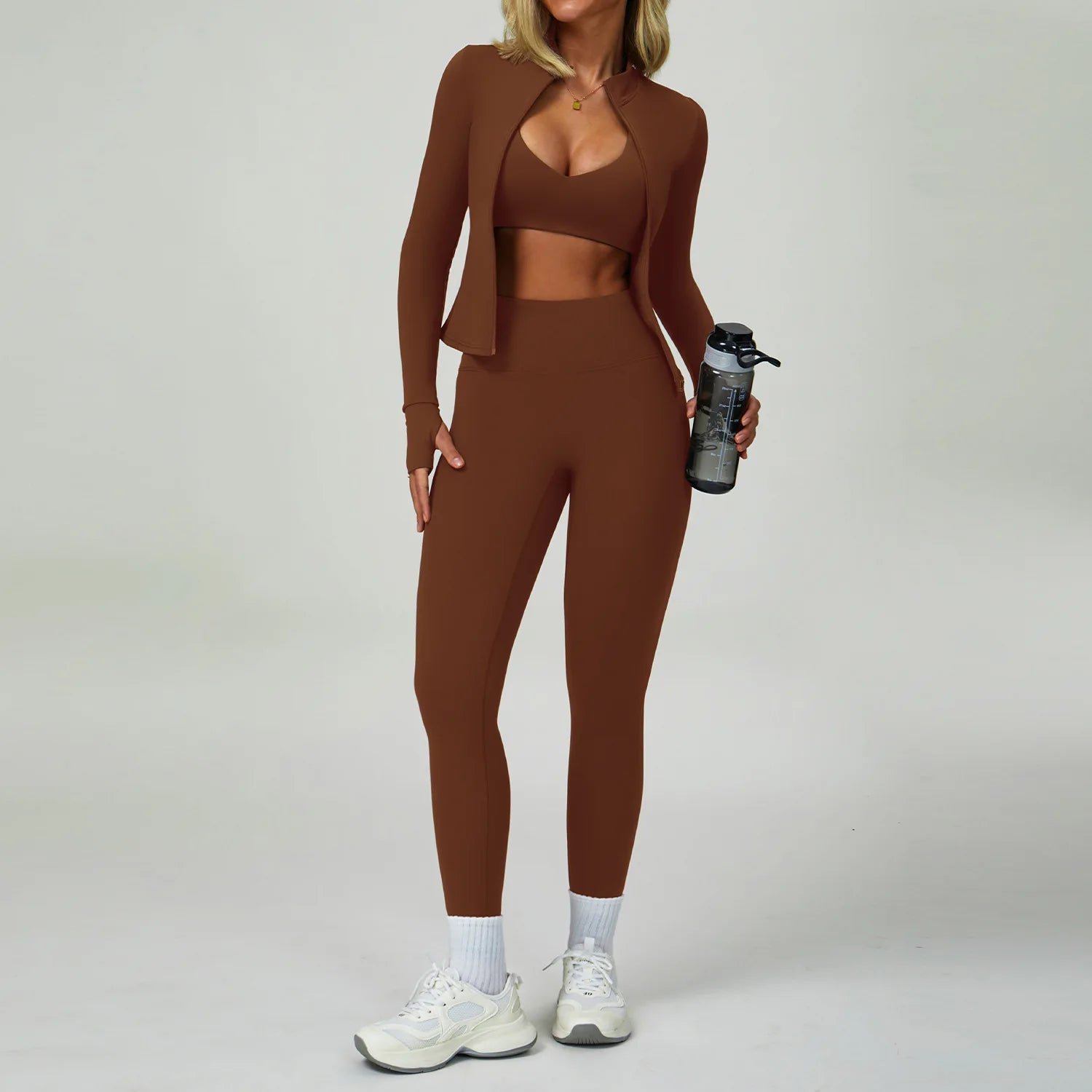 2-3PCS Yoga Suit Women Tracksuit Sports Bra High Waist Leggings Shorts Outfit Gym Set Fitness Push Up Workout Clothes Sportswear