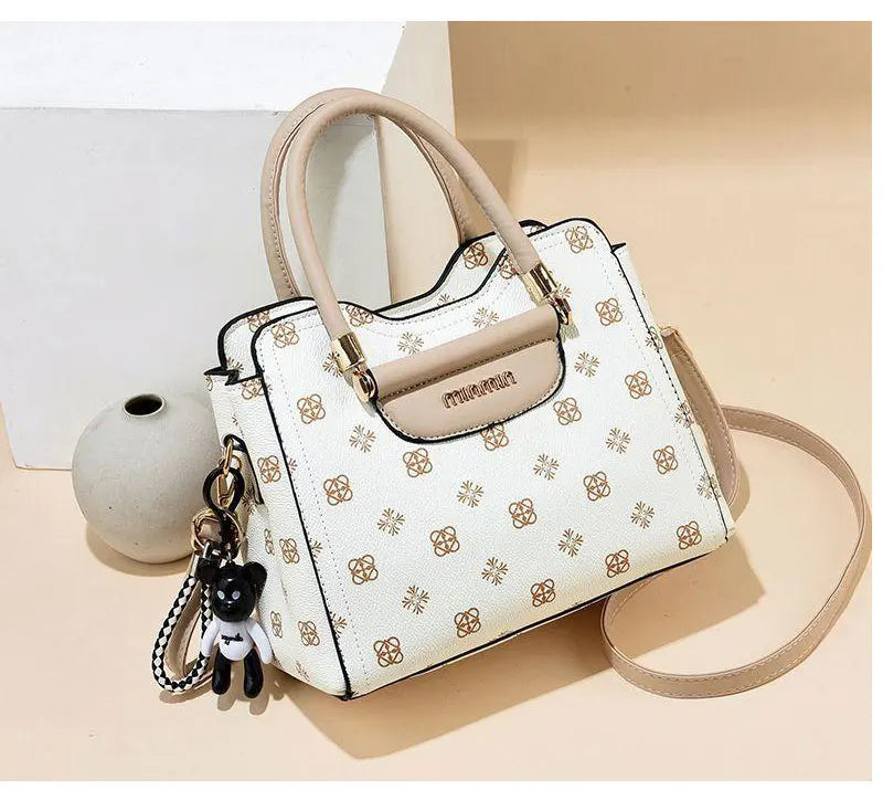 New brand shoulder Bag leather  Women's luxury designer handbag for 2024 women European and American retro cross body Tote bags