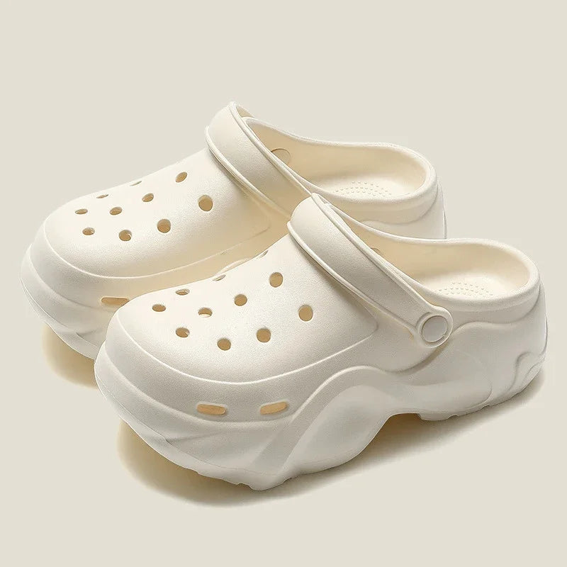 Women's DIY Silver Butterfly-Knot Clogs - Multi-Season Fashion Garden Shoes