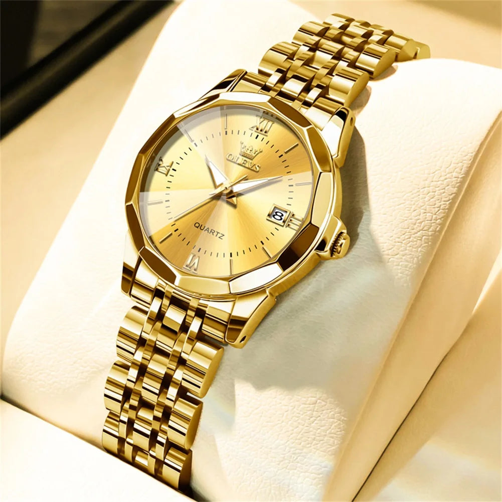 OLEVS Elegant Fashion Women's Watch - Luxury Waterproof Luminous Date