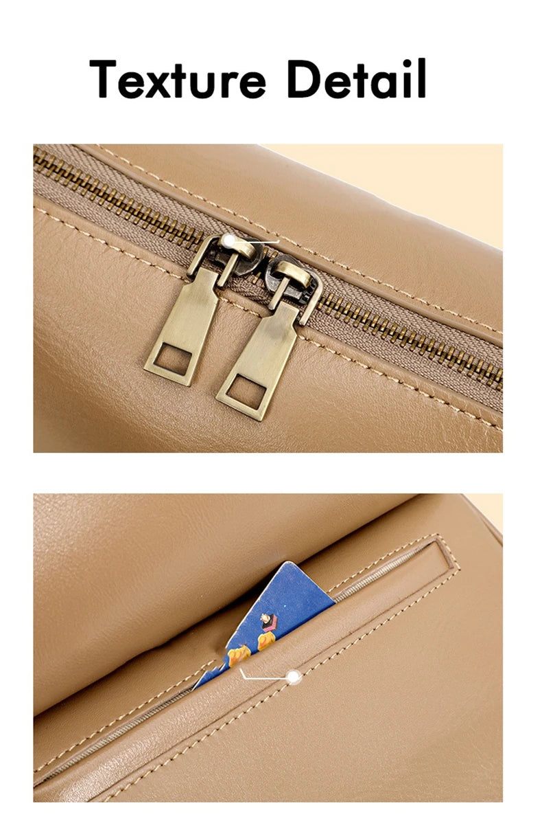 Toptrends 100% Genuine Leather Boston Shoulder Crossbody Bags For Women 2025 Luxury Designer Pillow Tote Satchel Ladies Handbags