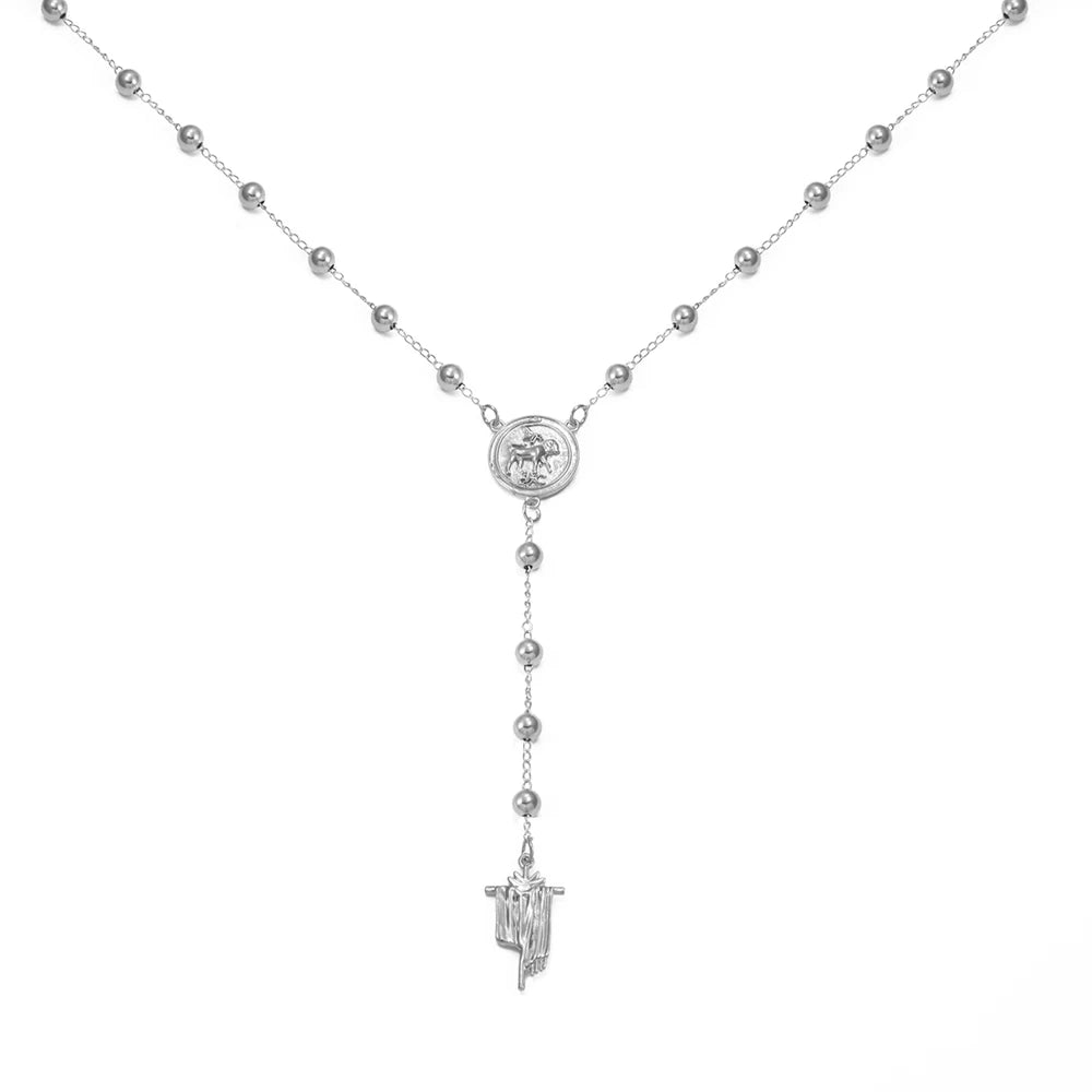 Anniyo Mandean Necklaces Jewelry Cross Crucifix Mendaen Symbol of Mandaeaism #351706