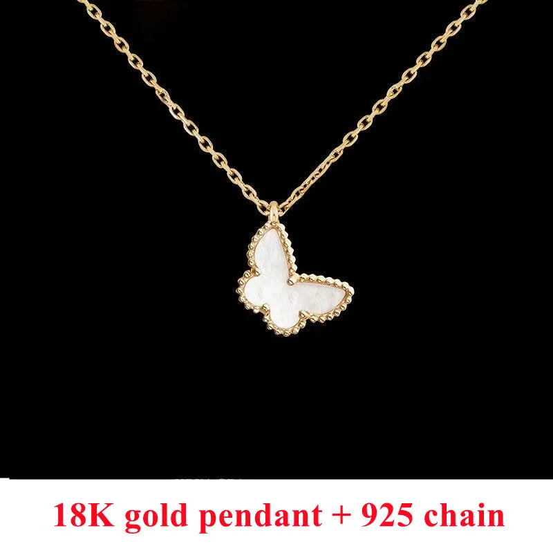 DALLET 100% Real 18K Gold Pendant Women's Cross Necklace AU750 Fashion Party High Quality Accessories Luxury Original Jewelry
