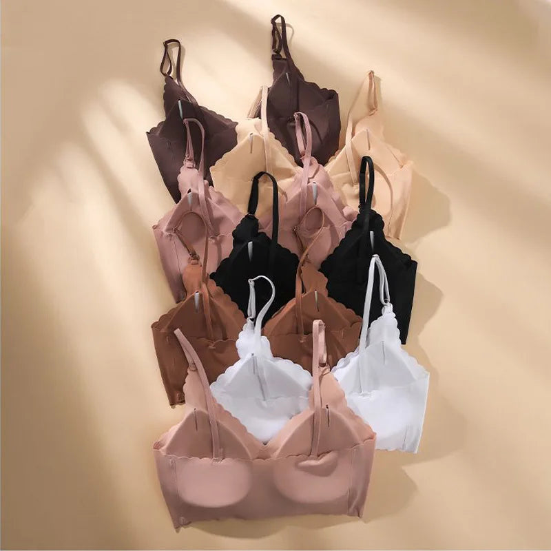 2PCS Ice Silk Seamless Bra - No Steel Ring Fitness Yoga Tank Tops