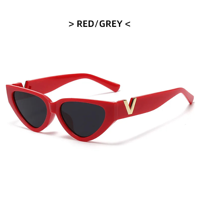 Luxury Glamour Cat Eye Designer Sunglasses - Fashion V Runway UV400