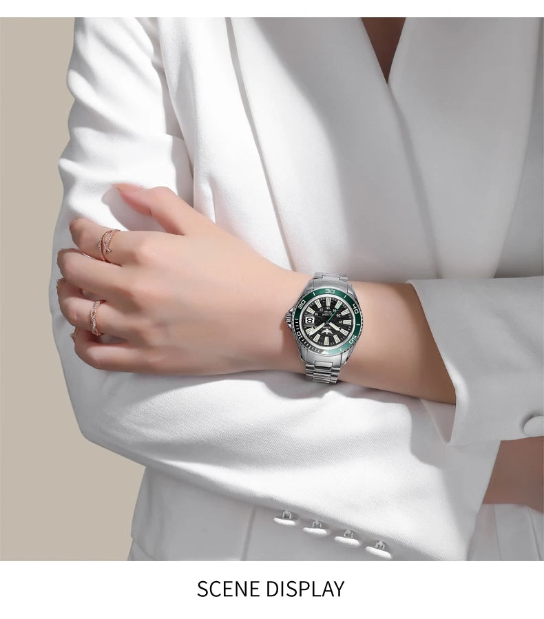 Yelang V1214 Solar Watch - Japan Eco-Drive Sapphire 100M Waterproof