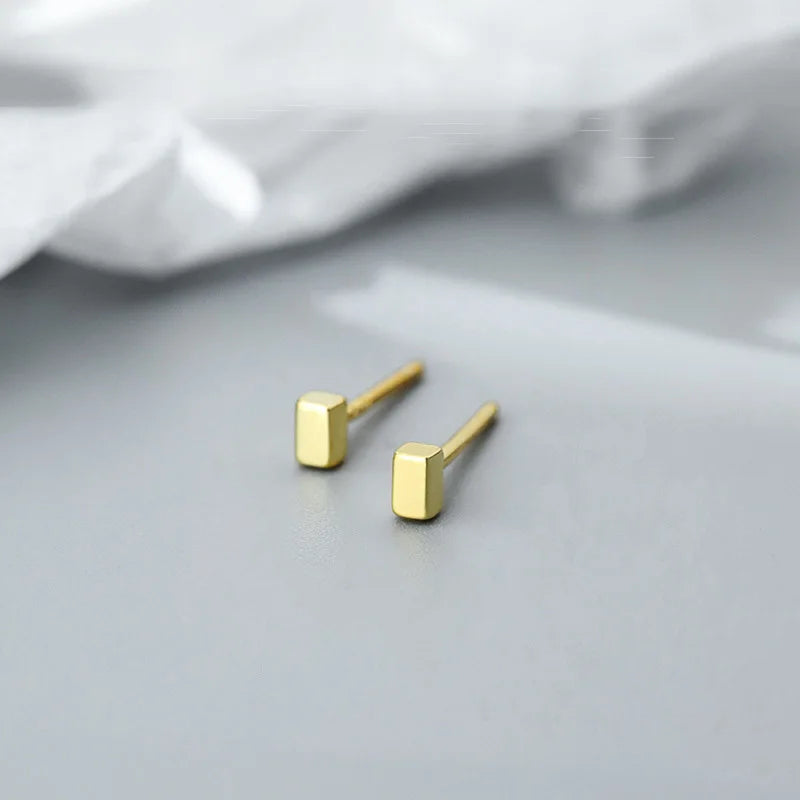 silver-plate Gold Color Mini Small Butterfly Heart Stud Earring For Women Cartilage Helix Tragus Ear Piercing Jewelry Gift