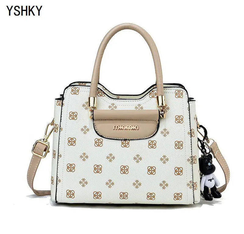 New brand shoulder Bag leather  Women's luxury designer handbag for 2024 women European and American retro cross body Tote bags