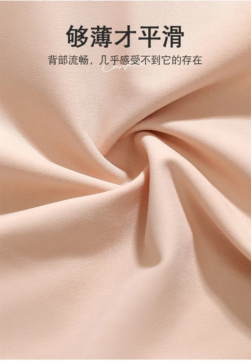 A /B / C Fixed Cup Seamless   Oversized Bra Thin Push Up  Women Underwear