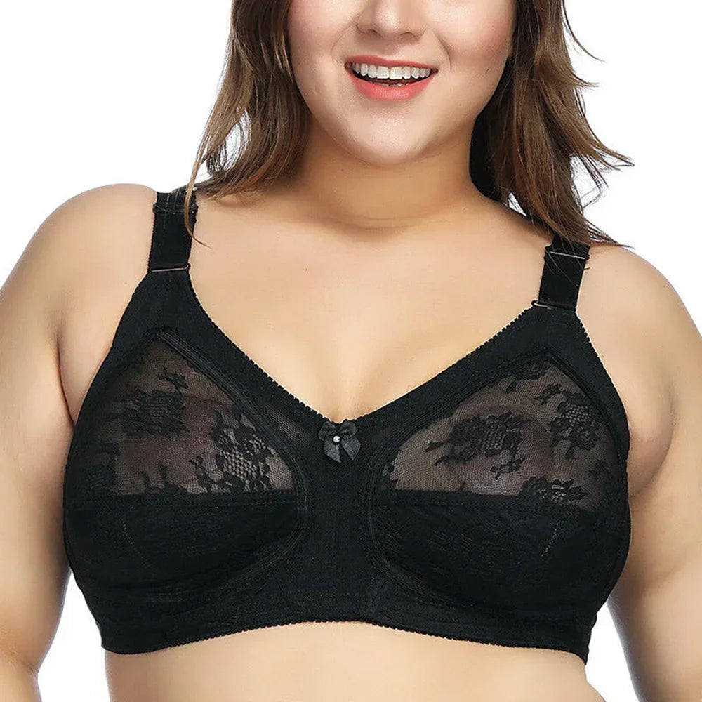 Big Minimizer Bras - Large Size Lace Wireless Full Coverage