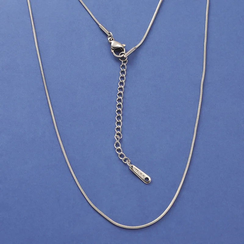 Simple Collarbone Necklace for Women Man Stainless Steel Gold Color Snake Chain Choker Minimalist Jewelry Wedding Party Gift