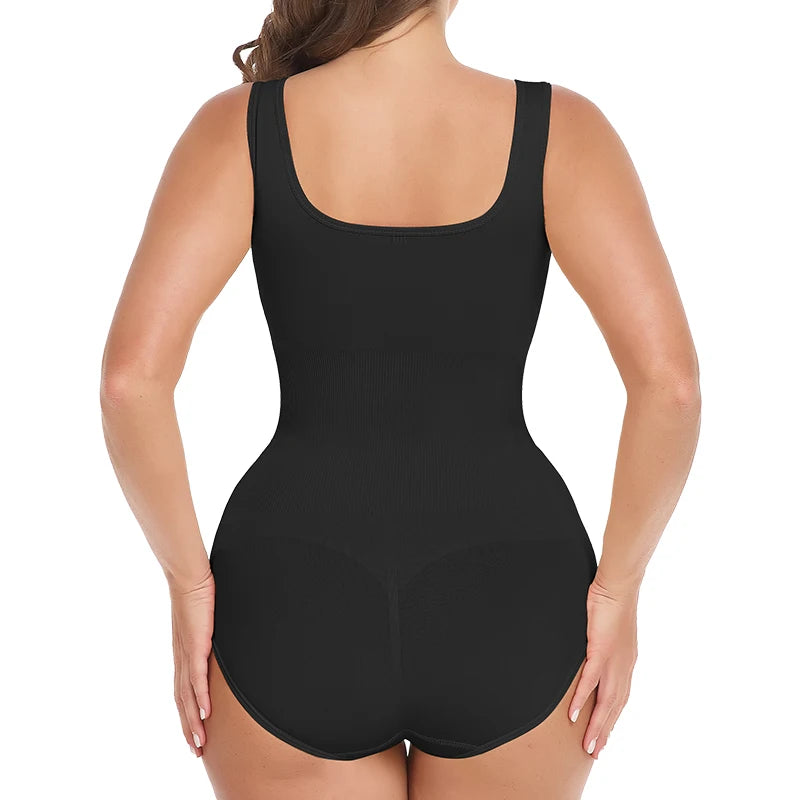 Bodysuit Shapewear - Tummy Control Butt Lifter Low Neck Jumpsuit