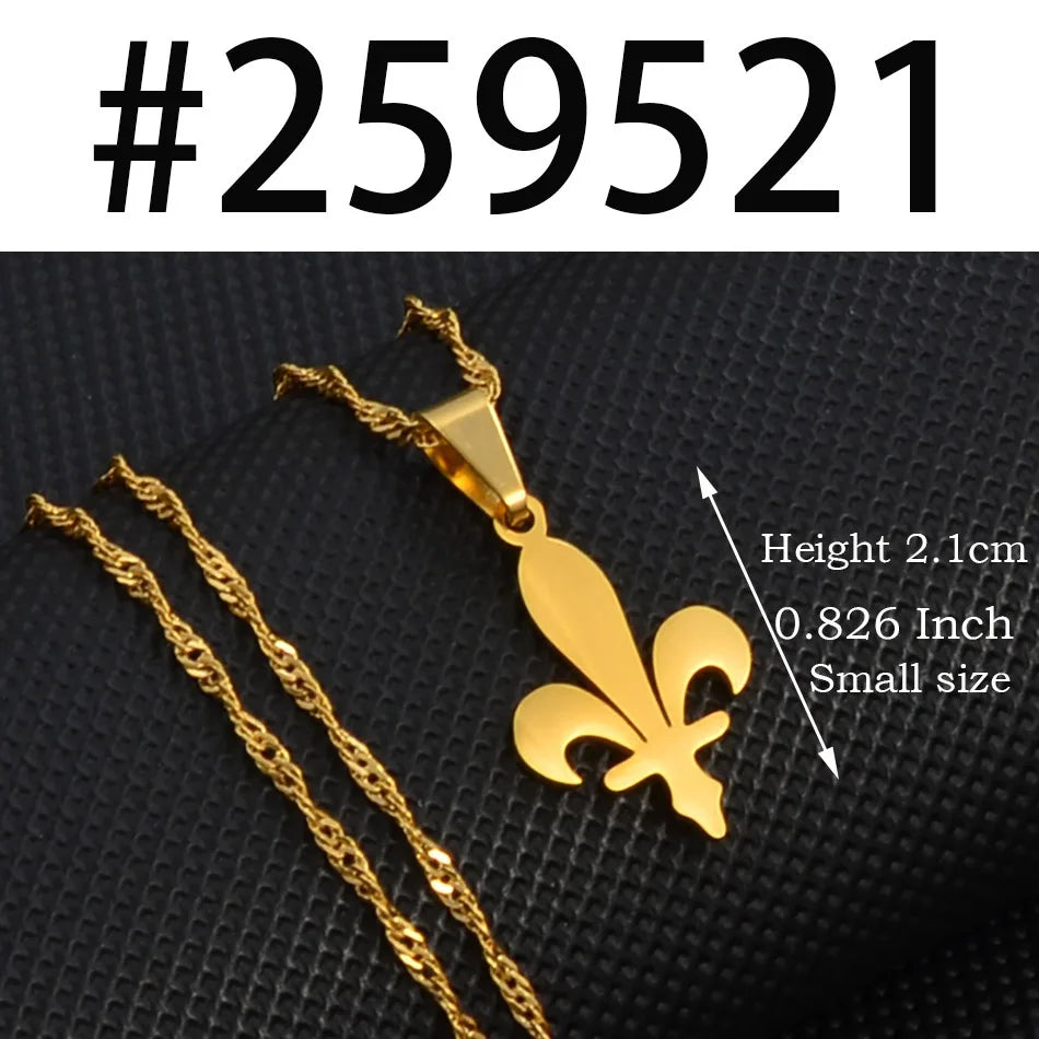 Anniyo Bosnians Pendant Necklaces Gold Color Silver Color Charm Bosna Bosniak Jewelry #264521