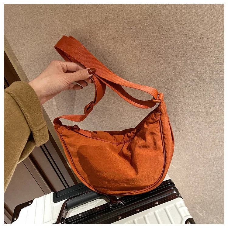 Casual Nylon Crossbody Bag for Women Designer Shoulder Bags Large Capacity Tote Lady Travel Shopper Bag Female Purses 2024