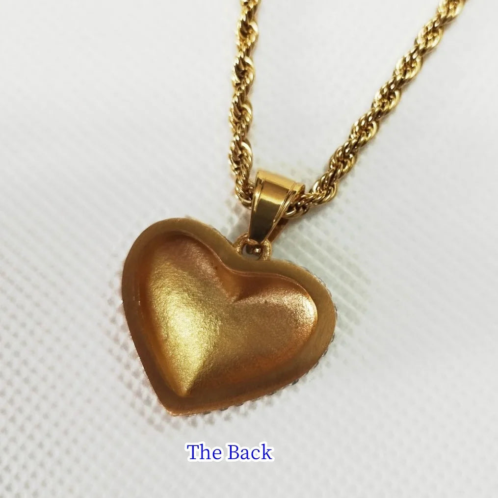 Luxury Dainty Full Zircon Heart Pendant Necklace Silver Color Stainless Steel Rope Chain For Women Wedding Charm Fashion Jewelry