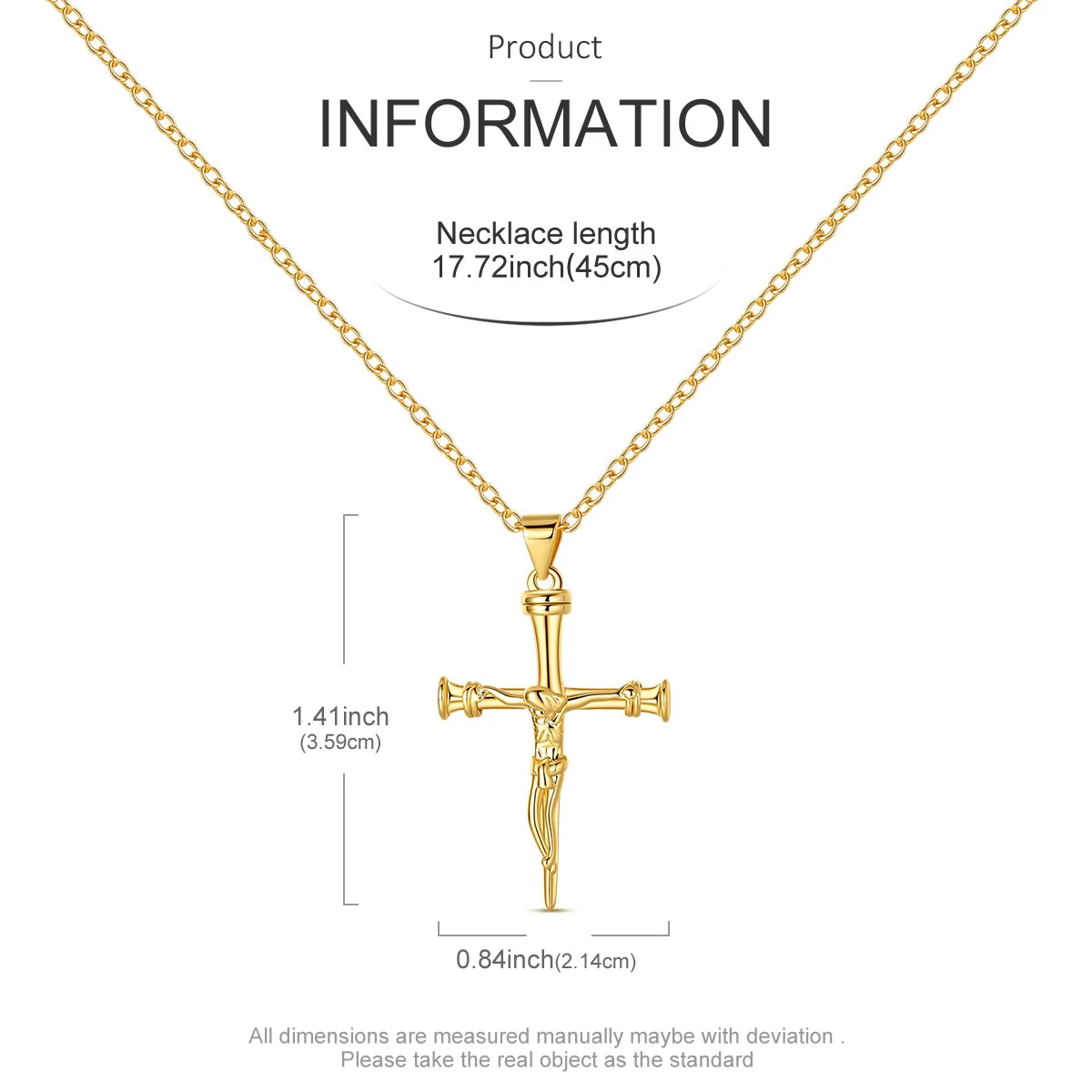 S925 Sterling Silver Minimalist Cross Necklace for Woman Personality Chain Shining Gold Color Party Necklaces for Women Jewelry