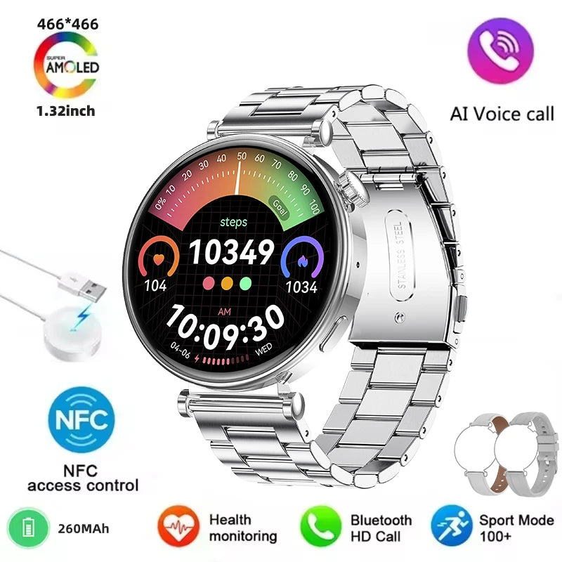 2025 New For Original HUAWEI Watch GT5 Mini Women Smartwatch GPS motion trail NFC 466*466 HD Full screen touch Ladies Smartwatch