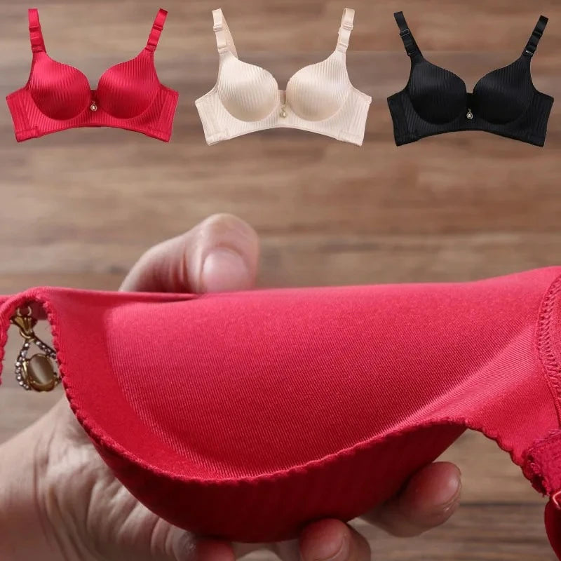 2024 New Girl's 8cm thickened Bra Steamed Bread Cup Adjustable Underwear No Mark No Steel Ring Breast Lingerie push up Bras
