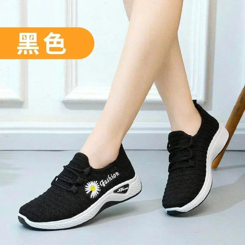 Women's Light Running Sneakers - Breathable Net Casual Shoes