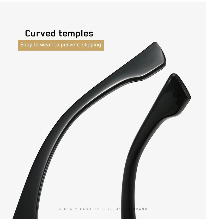 Vintage Square Fishing Sunglasses - Retro Unisex UV400 Black Eyewear